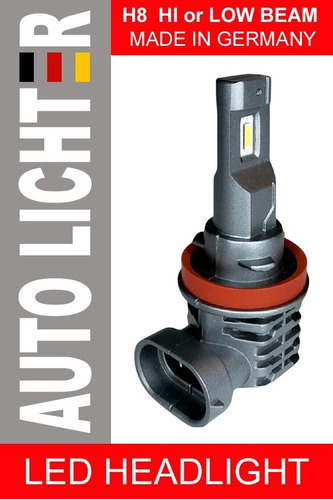 Ampolleta Led H8 / H9 / H11 Autolichter Alemana 6500k Par