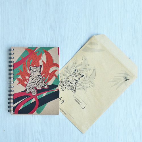 Imagen 5 de 10 de Cuaderno Artesanal Ecológico Con Agenda Perpetua A5 15x21cm