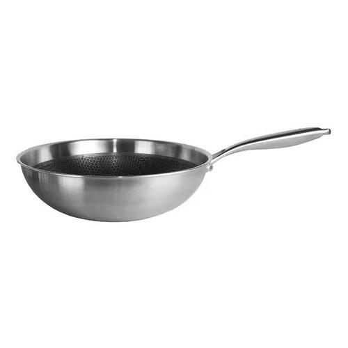 Imagen 7 de 7 de Wok Hudson Nro 30 Acero Inoxidable Profesional Inducción