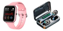 Comprar Reloj Smartwatch Colmi P8 Rosa + Auriculares Inalámbricos F9