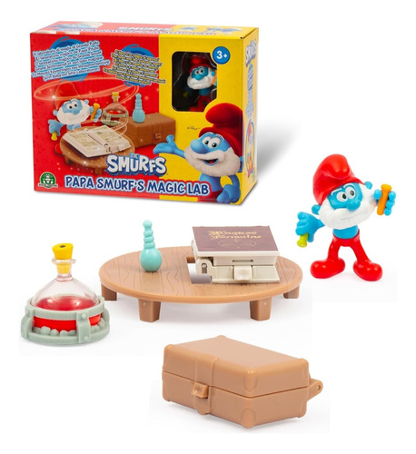 The Smurfs Laboratorio Mágico Papa Pitufo Giochi Figura 5cm