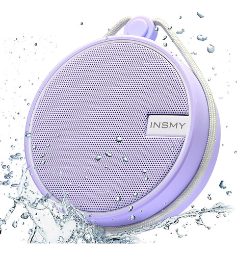 Altavoz Portátil Insmy Ipx7 Resistente Al Agua Con Bluetoo Color Color: Púrpura 110v