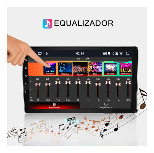Central Multimidia Android Compativel Com Polo 2024 Cplay 9p