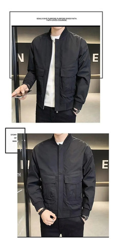 Chaqueta Casual Con Cremallera Para Hombre, Ropa De Abrigo O
