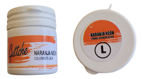 Colorantes Laca Guttche Para Chocolate 15 Gr Naranja Neón