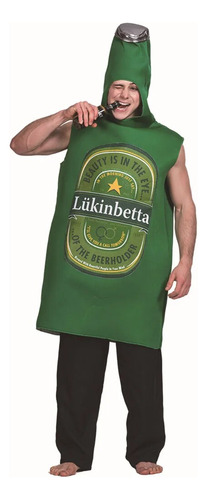 Disfraz De Cosplay De Botella De Cerveza Divertido Para Adul