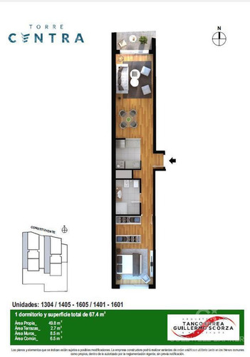 Apartamento De 1 Dormitorio En Venta En Cordón