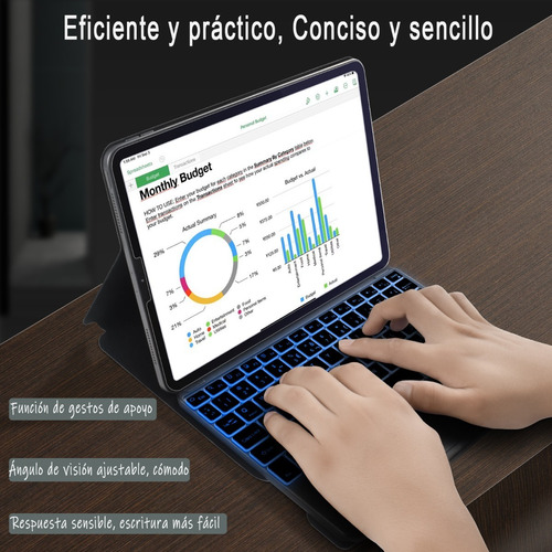 Imagen 4 de 9 de Magic Keyboard - Funda Magnética Para iPad Pro 11 Air 4