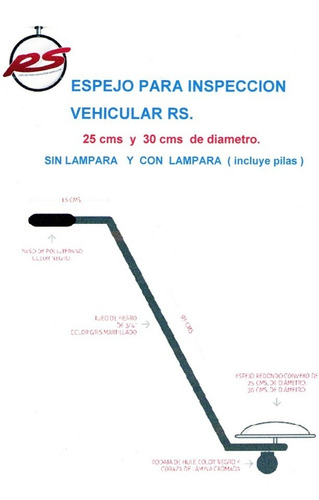 Los Autenticos Espejo P/seguridad Y Vigilancia 50 Cms Dmto