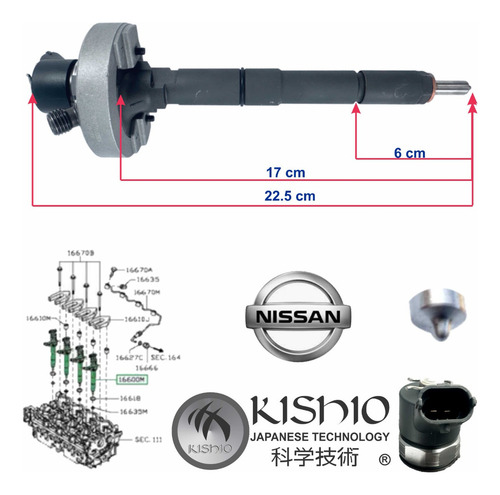 2 Inyectores Para Diesel Nissan Frontier 3.0l 2006-2018 Tdi