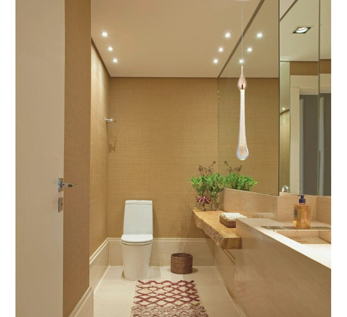 Pendente Cristal Bolhas Gota Luminária Lustre Cabeceira Led Estrutura Dourado 127/220V