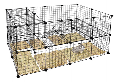 Hsm C&c - Jaula Para Conejillos De Indias De Interior Para A
