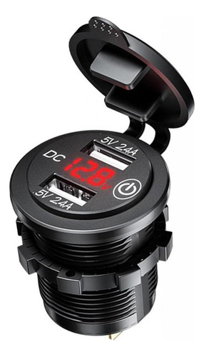 2 Unids Cargador Impermeable Coche Dual Usb Qc3.0 Enchufe In