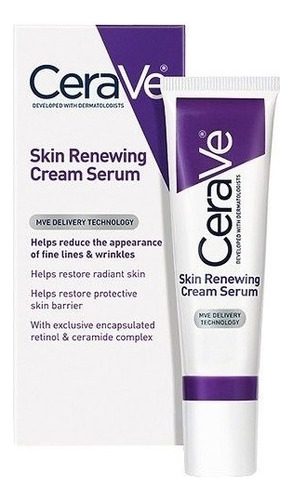 Skin Renewing Cream Serum Cerave 14.2 Ml Tipo De Piel Grasa