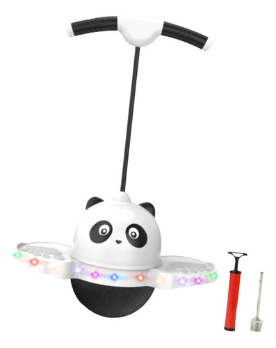 Pogo Pular Bola Placa De Salto Com Luz Colorida Branco
