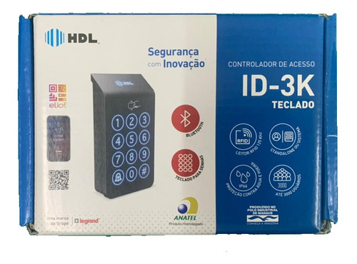 Imagem 3 de 3 de Controle De Acesso Controlador Teclado Rfid/ble Id-3k