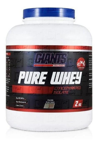 Pure Whey 2kg Giants Isolado E Concentrado Morango