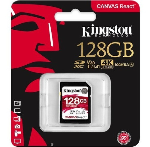 Kingston Memoria Canvas React 128gb Velocidad Premium