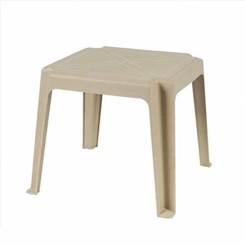 Mesa Ratona De Plastico 4 Patas Beige Marron Verde Capuccino