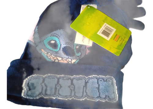 Gorro Bearnie Con Guantes Lilo Stitch Disney