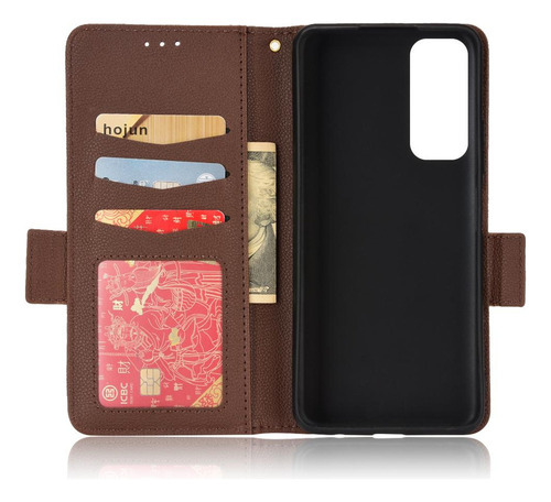 Funda For Huawei Y7a Cartera Magnética Hebilla Lateral De