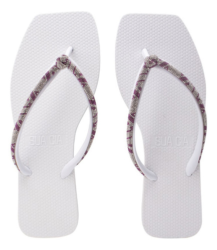 Chinelo Dedo Sua Cia Diamond Strass Pedras Brilho 33 Ao 40