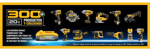 Kit Sierra Circular 7-1/4 20v +2 Baterías Powerstack Dewalt