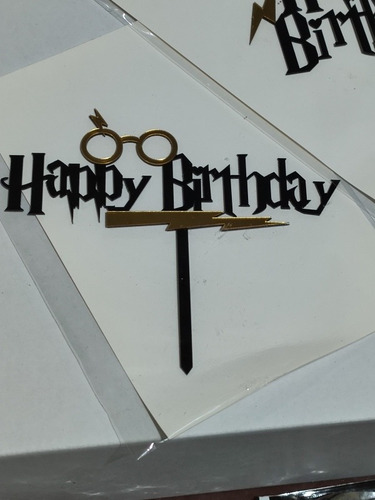 Cake Topper Acrílico Harry Potter Pastel (Usado)