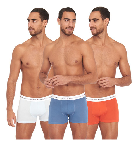  Pack De 3 Bóxers Tommy Hilfiger Trunk Con Logo De Hombre