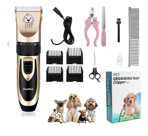 Kit Completo Para Cortar Pelo De Mascota Maquina Inalámbrica