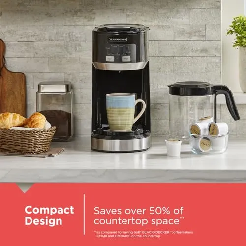 Cafetera Black+decker Dual Brew Con Jarra De 14 Tazas Y Una