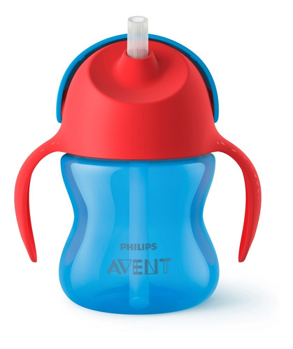 Vaso Avent Entrenador Straw Cup Para Nene X 200 Ml