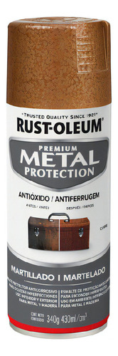 Pintura Aerosol Rust Oleum Antióxido Metal Protection Color Cobre Martillado