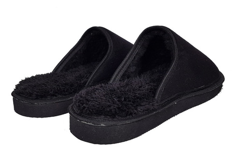 Imagen 5 de 5 de Pantuflas Chinelas De Hombre Piel Con Corderito libertarios