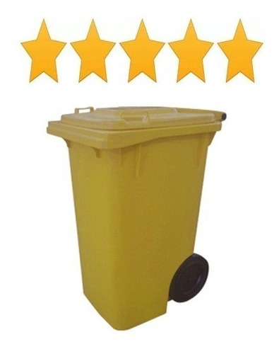 Container Lixeira Plastica Carro Contentor 240 Litros Roda