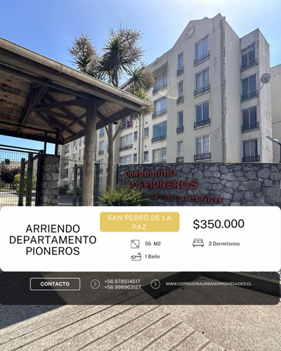 Departamento En Arriendo De 2 Dorm. En San Pedro De La Paz