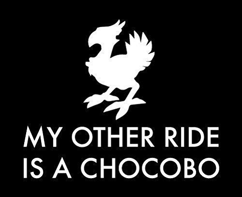 Vdc | (white) My Other Ride Is A Chocobo Vinyl Car/laptop/wi