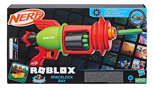 Nerf Roblox Spacelock Ray Con Tambor De 8 Dardos
