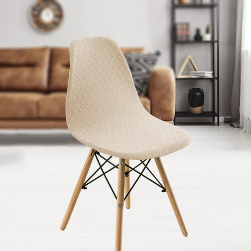2 Cubierta De La Silla Del Comedor De La Sala De Estar Beige