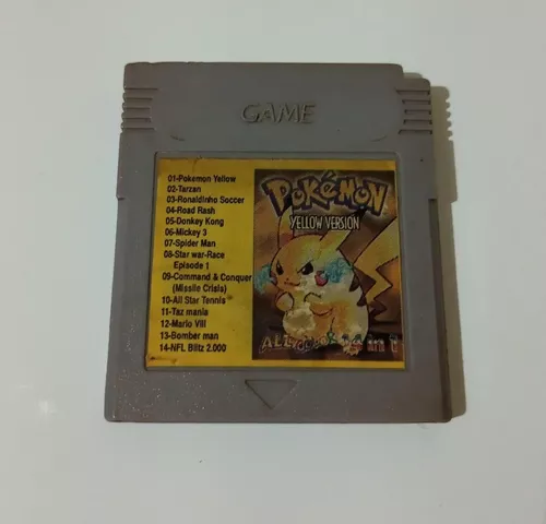 Cartucho - Fita Pokemon Yellow Edição Especial com Caixa Original