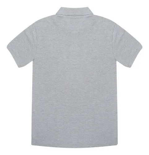 Polera Pique Hombre Face Mickey Gris Disney