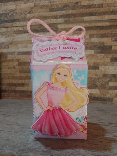 10 Cajitas Milk Box De Barbie