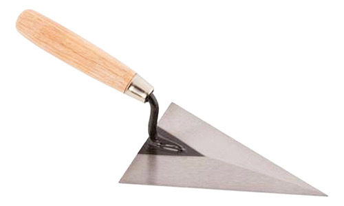 Cuchara Triangular De Albañileria Acero Mango Madera 3 Pzs