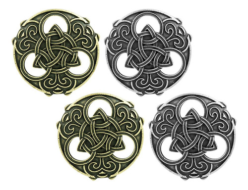 Paquete De 4 Broches Os Vintage Os Medievales Hollow