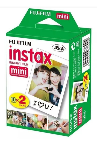 Kit Filme Instax Mini Fujifilm - Pack Com 20 Unidades