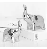 Comprar Estatuas De Elefante Para Decoracion Del Hogar- Plateado