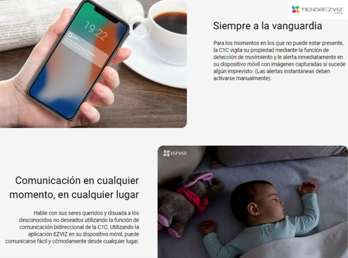 Imagen 3 de 10 de Camara Ezviz C1c Hd App Wifi Vis Nocturna App 720p