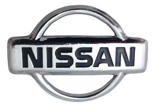 Emblema Para Cofre Nissan Pick Up D21 Cromado Negro