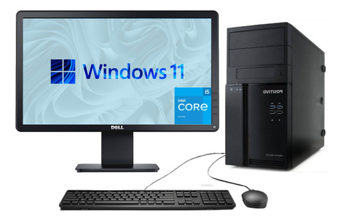Desktop Positivo Core I5 8gb Ram Ssd 240gb Monitor Dell W11