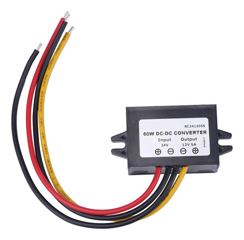 Convertidor Dc24v A 12v 5a 60w Regulador De Voltaje Reductor